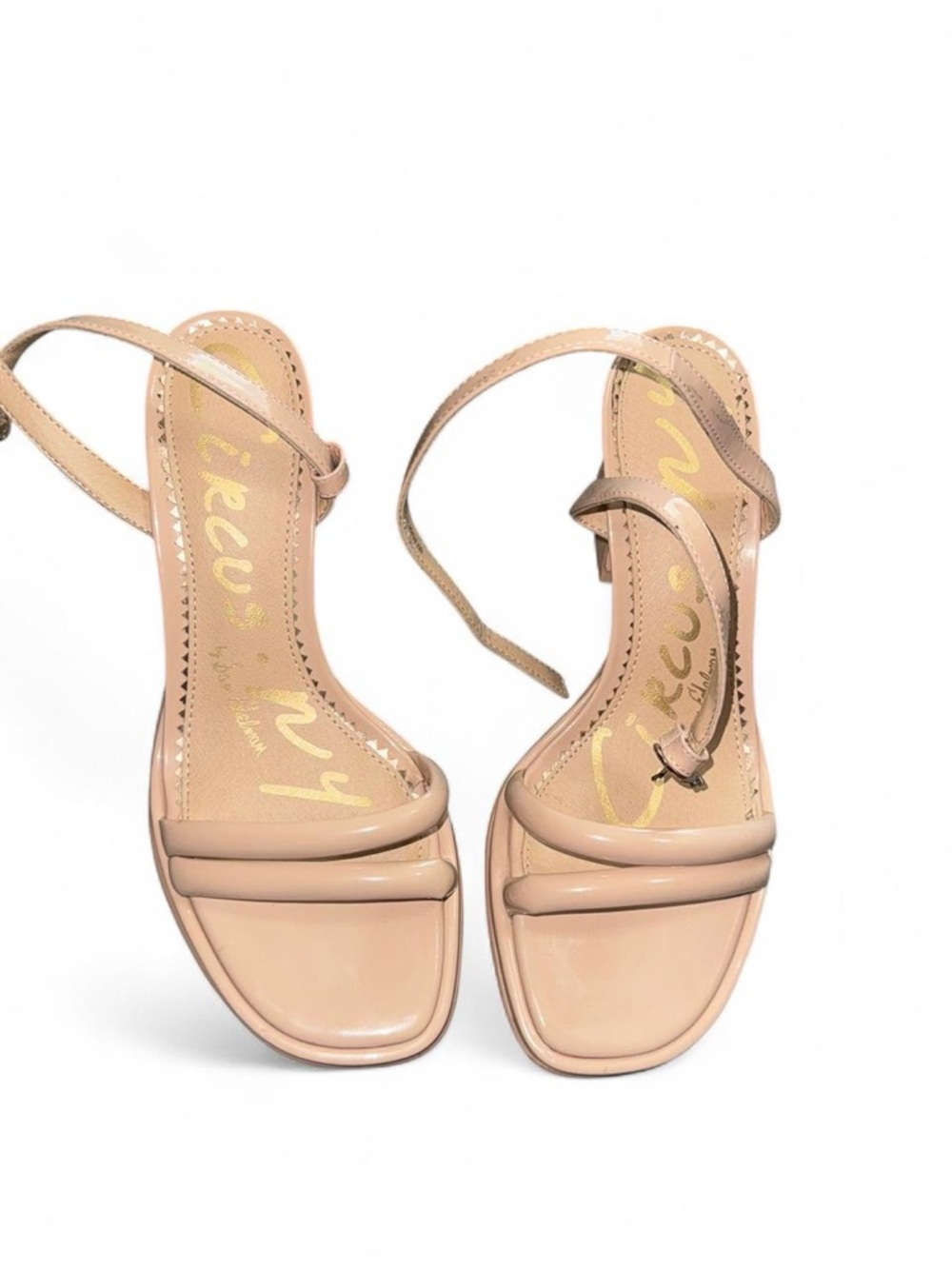 Circus by Sam Edelman Patent Nude Double-Strap Sandal
